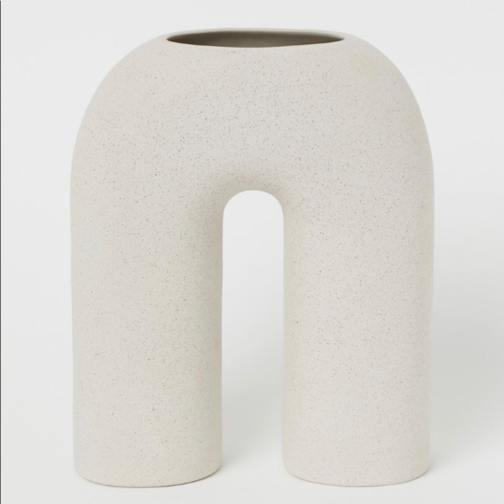 H&M Ceramic Arch Vase, Rounded Vase